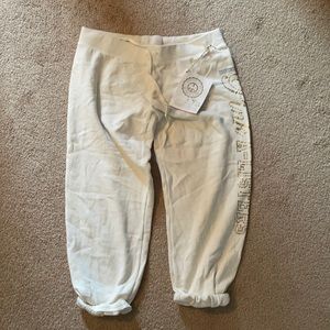 VS PINK cropped fleece sweatpants